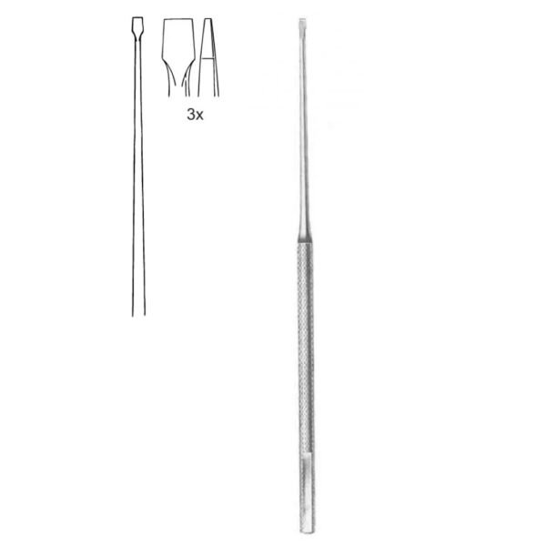 Buckingham Footplate Hand Instrument, Hand Chisel Flat, 1.5mm, Fig.3