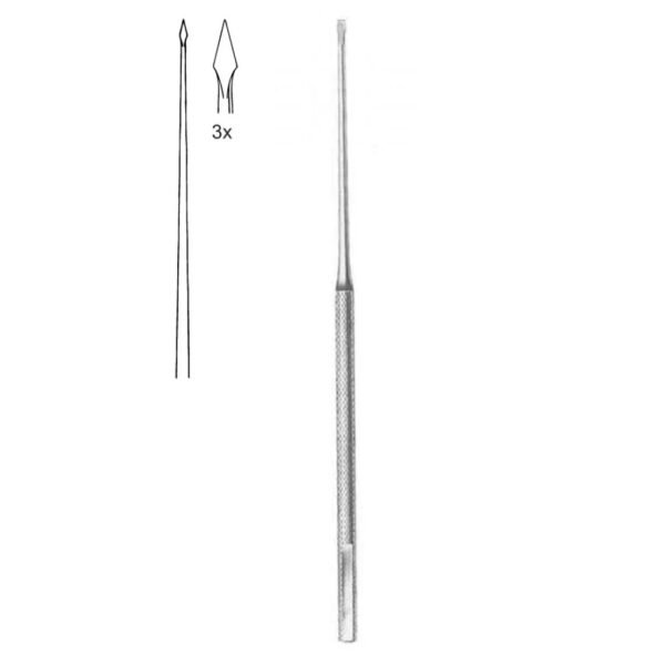 Buckingham Footplate Hand Instrument, Hand Drill, sharp, 1.0mm, Fig.2