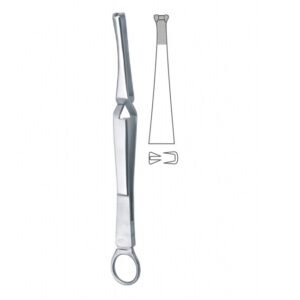 Doyen Towel Forceps Clamp with Ring, 18cm