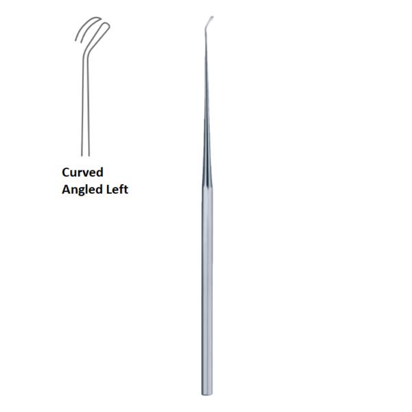 Fisch Dissector, Curved, Angled Left, 16cm