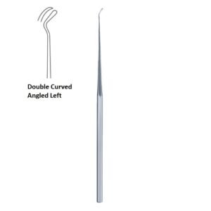 Fisch Dissector, Double Curved, Angled Left, 16cm