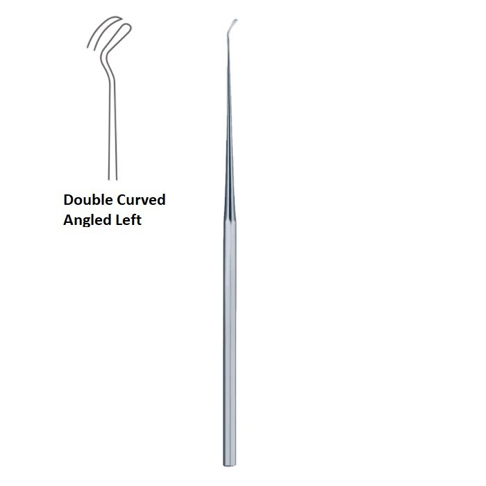 Fisch Dissector, Double Curved, Angled Left, 16cm