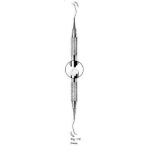 Gracey Curettes, Hollow Handle Double Ended, Stainless Steel, Size. 1/2