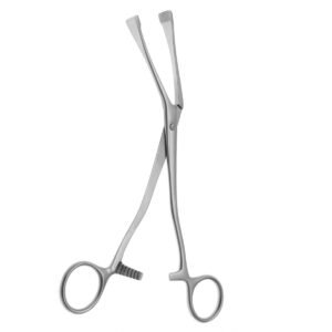 Green Armytage Hemostatic, Uterine Forceps, Angled, 20cm