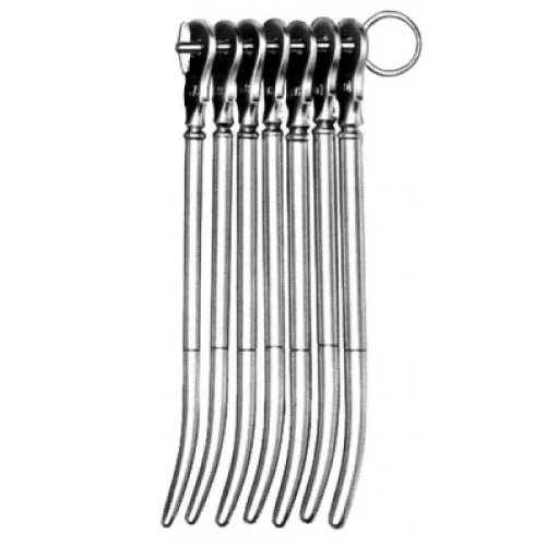 J.M.S.W.S Type Uterine Dilator, Single Ended, Set of 7, (14 to 20mm)