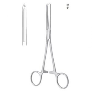 Maingot Hysterectomy Forceps, 1×2 Teeth, Straight, 20.5cm