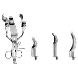 ALAN PARKS Retractor complete with 5 blades