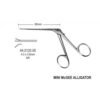 Alligator Micro Ear Forceps Curved to left 4mm, 8.5cm