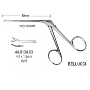 Bellucci Micro Mini Ear Scissors 4×1.5mm, 8cm