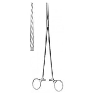 Bengolea Hemostatic Forceps, Straight, Serrated, 24cm