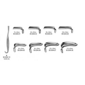 Bozemann Vaginal Speculum complete set with handle