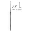 Buck Ear Curette Curved Sharp Fig.000, 16.5cm