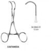 Castaneda Neonatal clamp, very Delicated Curved, 12cm