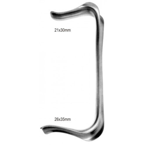 Cheek and Lip Retractor double ended 21x30mm, 26x35mm, 18cm