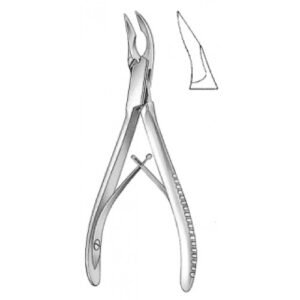Cleveland Bone Cutting Forceps, Angled, 15cm