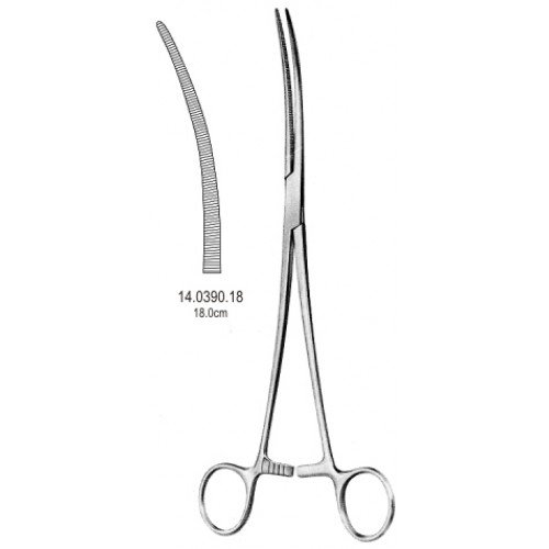 Crafoord Artery Forceps Curved 18cm