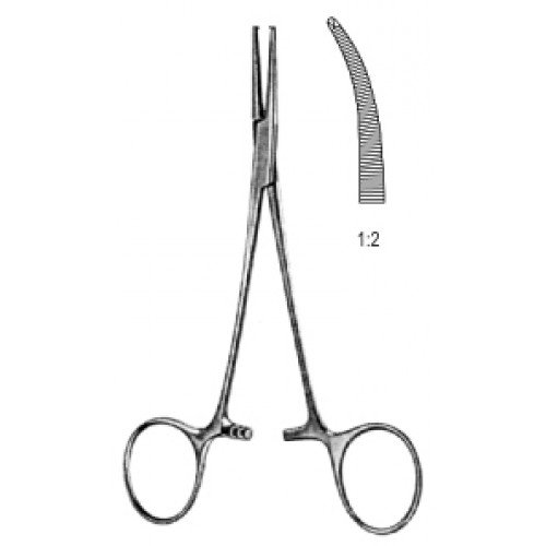 Crile Hemostatic Forceps Curved Delicated 1x2T, 14cm