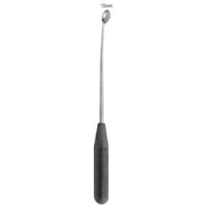 Curette medium with Fibre Handle, 15mm, 28cm