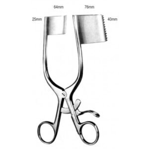 Darling Retractor, Serrated, Curved, 57x38mm, 18cm