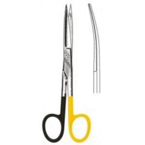 Deaver Scissors, Curved, Sharp/Sharp, S/Cut, Tungsten Carbide, 14cm