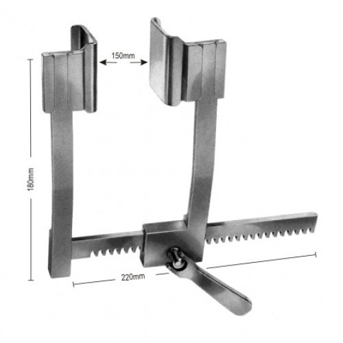 DeBakey Rib Spreader only 180x220mm (Pair)