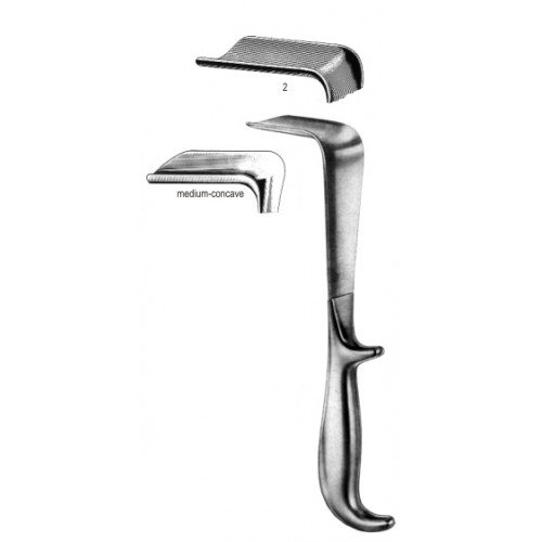 Doyen Vaginal Speculum med/concave 85x35mm