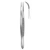 Fine Pattern Dressing Forceps, Serrated, Curved, Delicated, 10.5cm