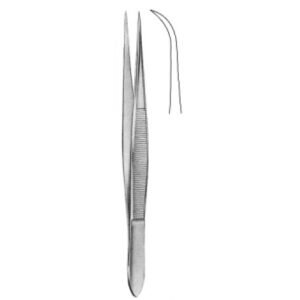 Fine Pattern Dressing Forceps, Smooth Curved, 10.5cm
