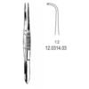 Fine Tissue Forceps, Full Curved, 1x2 Teeth, 12cm