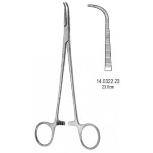 Gemini Hemostatic Forceps Curved 23cm