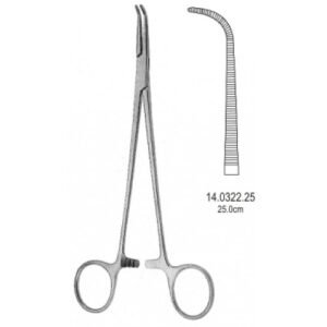 Gemini Hemostatic Forceps Curved 25cm