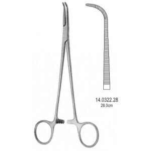 Gemini Hemostatic Forceps Curved 28cm