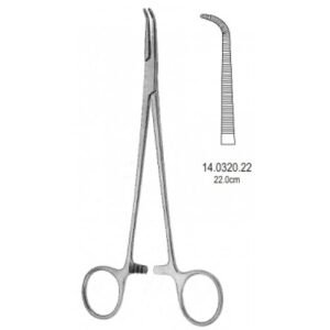 Gemini Mini Hemostatic Forceps Curved 22cm