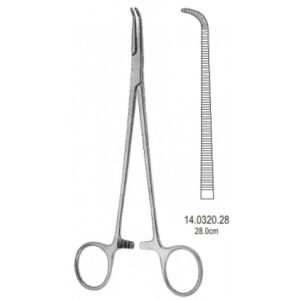 Gemini Mini Hemostatic Forceps Curved 28cm