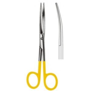 Grazil Operating Scissors, Sharp/Sharp, Curved, Tungsten Carbide, 13.0cm