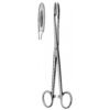 Gross Maier Dressing Forceps, Straight, S/J (Serrated jaws), with Ratchet, 16cm