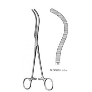 Guyon/Pean Kidney Pedicle clamp Curved 24cm