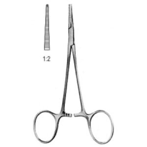 Halstead Micro Mosquito Forceps Straight 1x2T 10cm