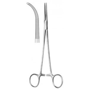 Heiss Hemostatic Forceps, Full Curved, 20cm