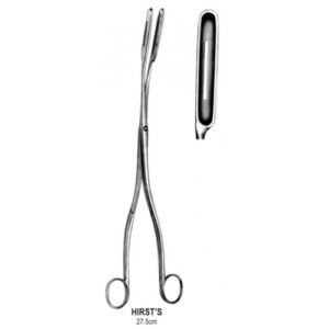 Hirst’s Placenta Forceps Curved 8mm, 27.5cm