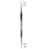 House Curette, Double Ended, 1.0/1.2mm (Semi Curved), 18cm