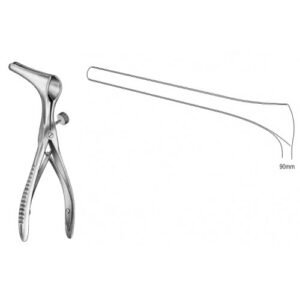 Killian Nasal Speculum , S/J (Serrated jaws), with side screw, 90mm, 13.0cm