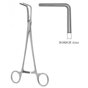 Lees Bronchus Clamp Atraumatic, Right, Angled, 25cm