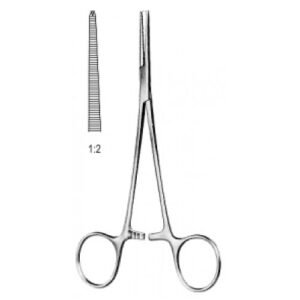 Leriche Hemostatic Forceps, Straight, 1×2 Teeth, 15cm