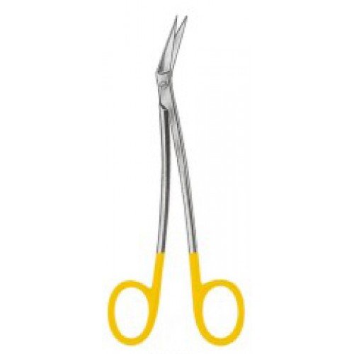 Locklin Gum Scissors angled to side 16cm Tungsten Carbide