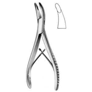 Luer Bone Rongeur, full Curved, 15cm