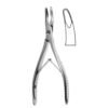 Luer Bone Rongeur Light, Curved, S/J (Serrated jaws), 5mm, 15cm