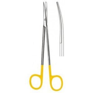 Metzenbaum Nelson Scissors, Curved, Sharp/Blunt, Tungsten Carbide, 20cm