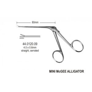 Micro Ear Forceps Serrated Straight 4.0×0.6mm, 8.5cm