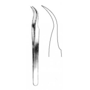 Micro Forceps Curved 12cm (Watch Maker type)